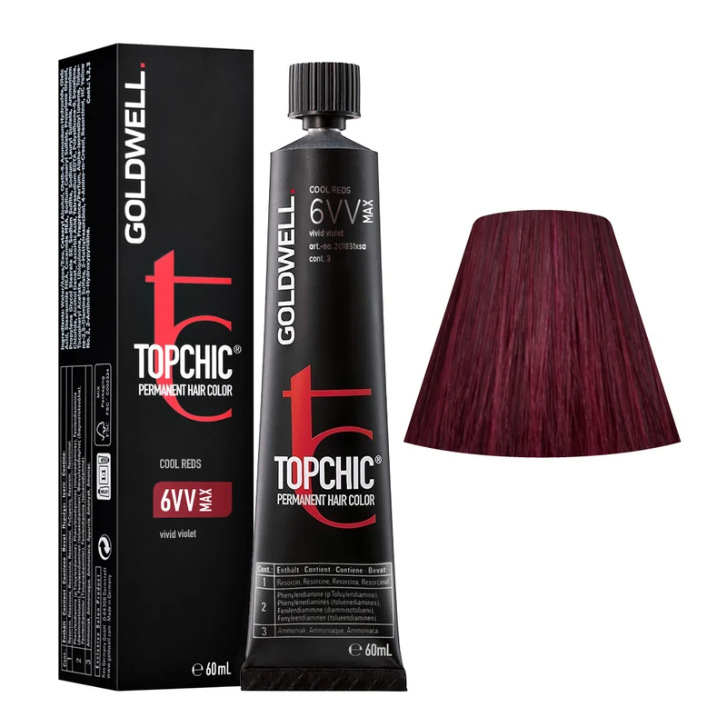 Goldwell Topchic Tube C6VV Max Vivid Violet 60ml - coloration permanente en tube