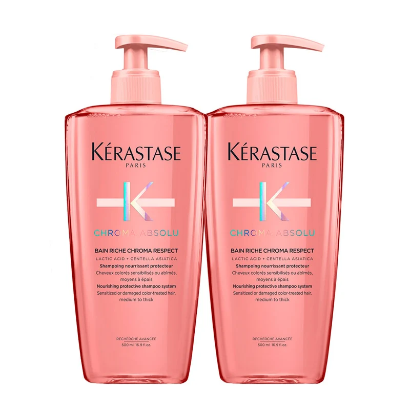 Kerastase Chroma Absolu Bain Riche Chroma Shampoo 500ml x 2