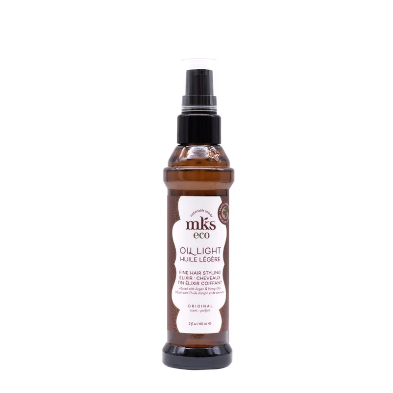 MKS Eco Oil Light Fine Hair Styling Elixir Original Scent 60ml - huile nourrissante légère