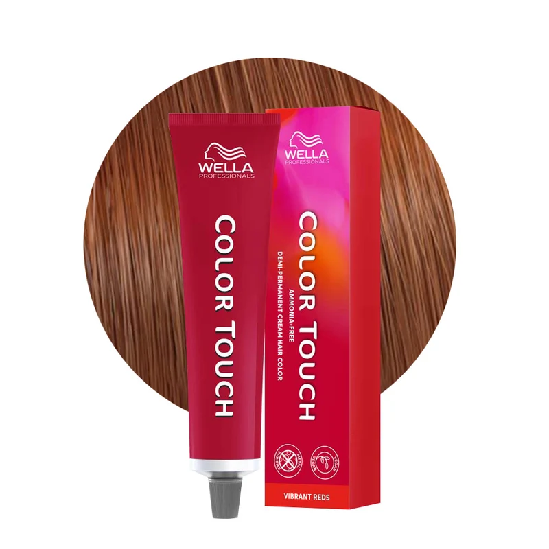 Wella Color Touch Vibrant Reds 7/47 Blond Moyen Cuivré Sable 60ml - coloration semi-permanente sans ammoniaque
