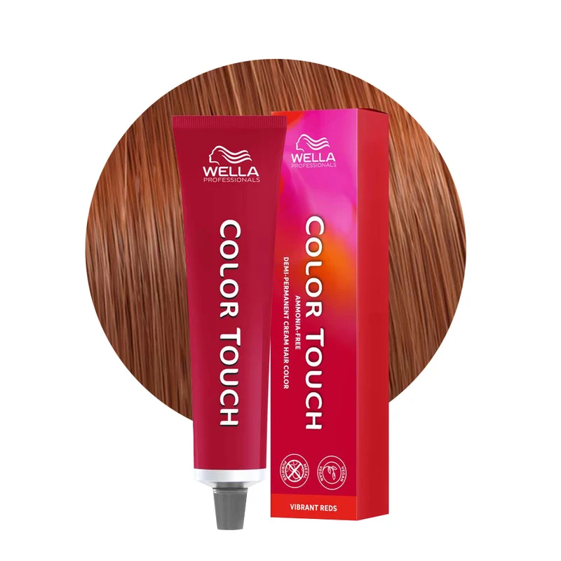 Wella Color Touch Vibrant Reds 8/43 Cuivre Clair Doré 60ml - coloration semi-permanente sans ammoniaque