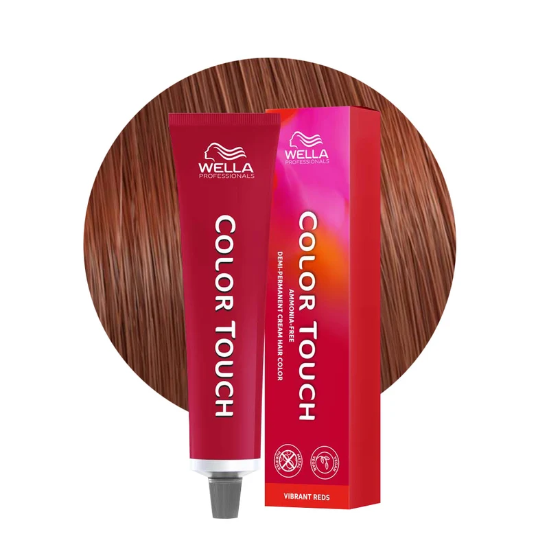 Wella Color Touch Vibrant Reds 7/43 Blond Moyen Cuivre Doré 60ml - coloration semi-permanente sans ammoniaque
