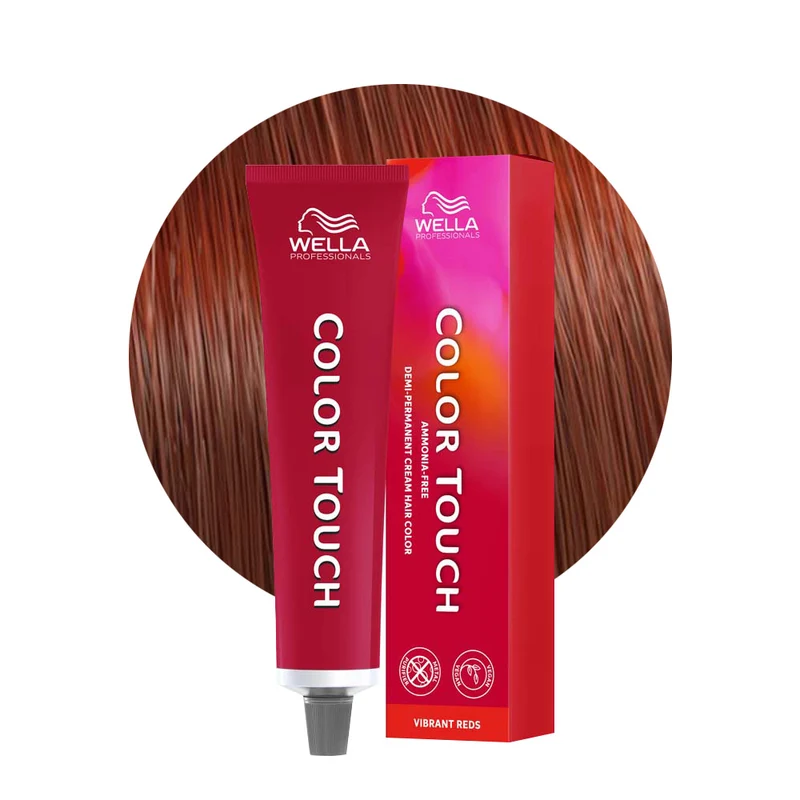 Wella Color Touch Vibrant Reds 7/4 Blond Moyen Cuivré 60ml - coloration semi-permanente sans ammoniaque