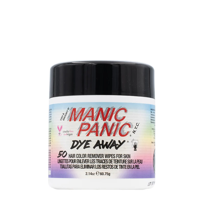 Manic Panic Dye Away Wipe 50pz - lingettes détachantes