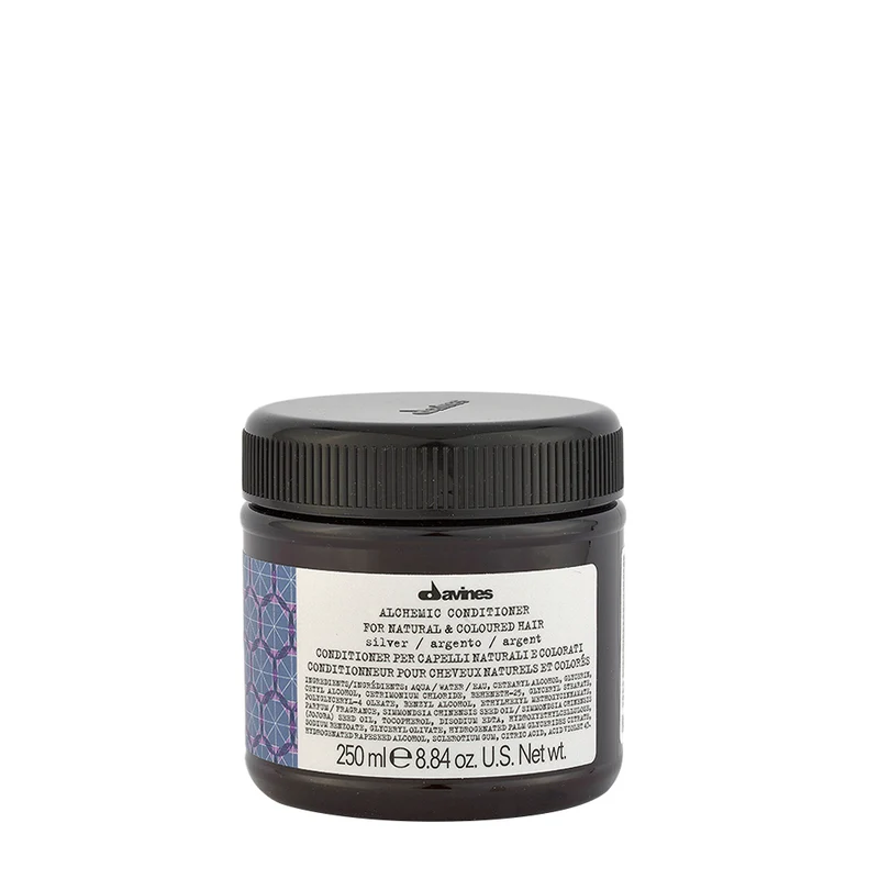Davines Alchemic Conditioner Silver 250ml - conditionneur argenté pour cheveux blond platine et gris