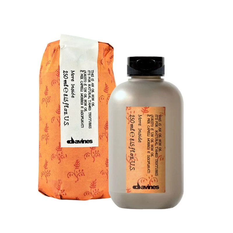 Davines More Inside Oil Non Oil 250ml - gel anti-frisottis pour cheveux doux et faciles à coiffer