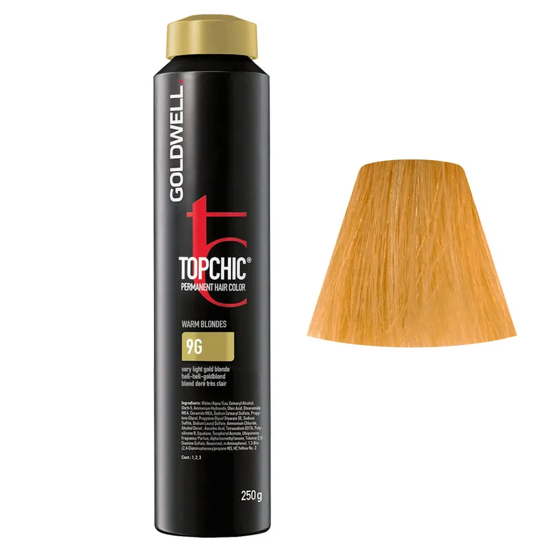 Goldwell Topchic Can 9G Blond Très Clair Doré 250gr - coloration permanente en bombe