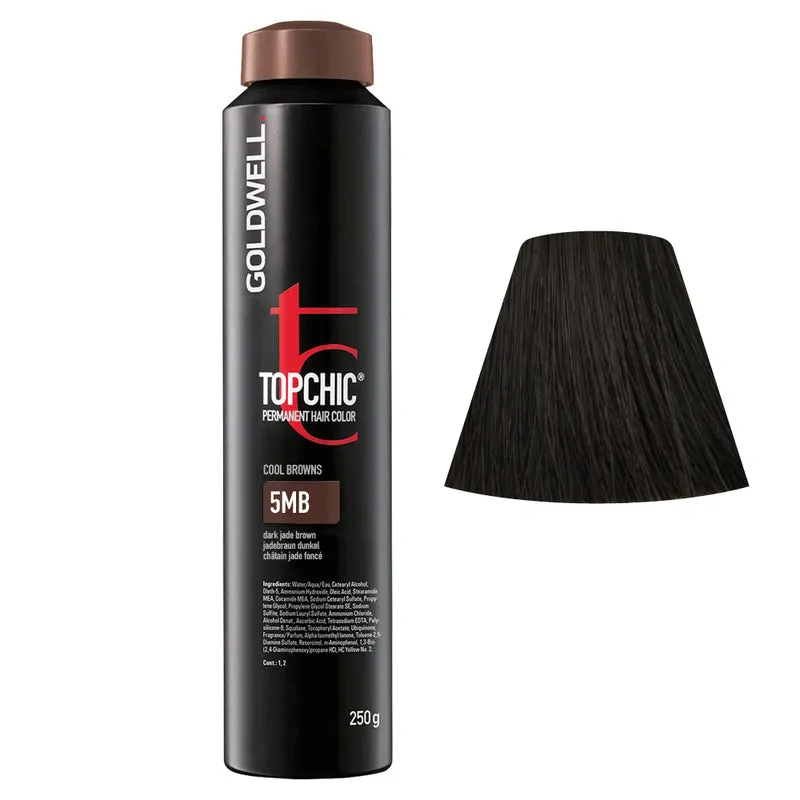 Goldwell Topchic Can 5MB Marron Jade Foncé 250gr - coloration permanente en bombe