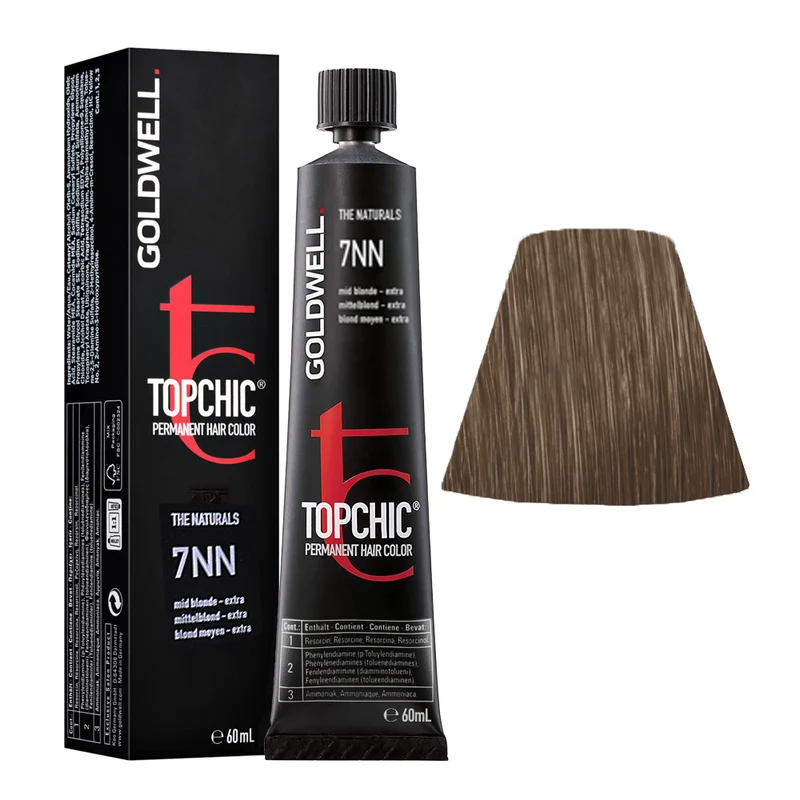 Goldwell Topchic Tube 7NN Blond Moyen Extra 60ml - coloration permanente en tube
