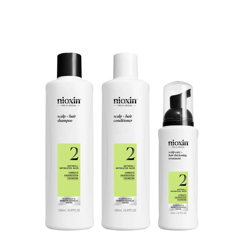 Nioxin Système 2 Kit Triphasique 150ml - kit anti-amincissement avancé