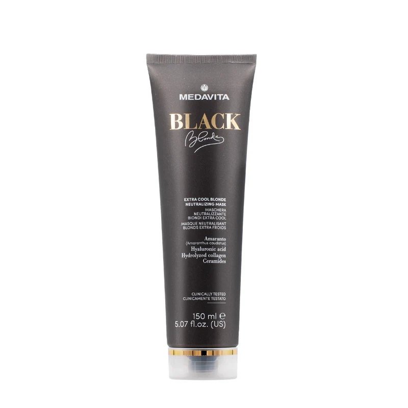 Medavita Lunghezze Blondie Black Extra Cool Blonde Neutralizing Mask 150ml - masque neutralisant blond extra cool