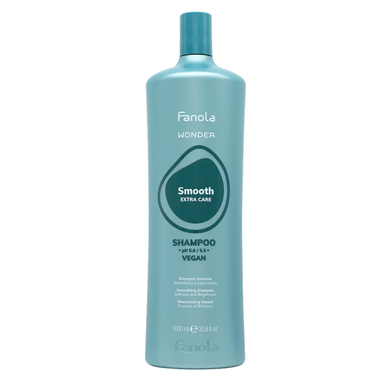 Fanola Wonder Smooth Extra Care Shampoo 1000ml - shampooing lissant