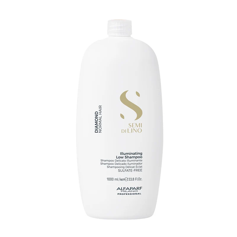 Alfaparf Milano Semi Di Lino Diamond Illuminating Low Shampoo 1000ml - shampooing doux illuminateur pour cheveux normaux