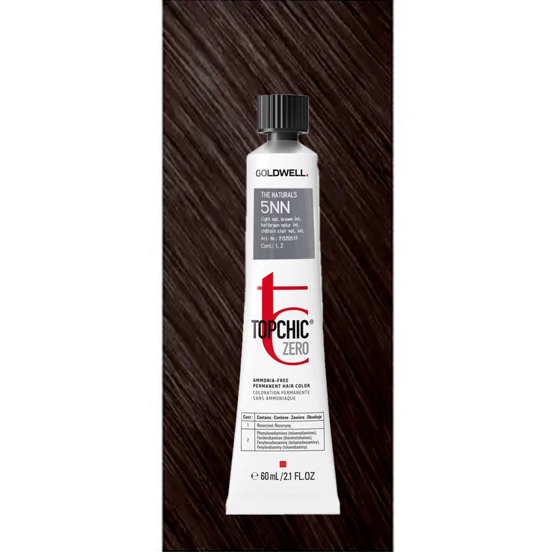 5NN Topchic Zero Light Natural Brown Intense tb 60ml - coloration permanente sans ammoniaque