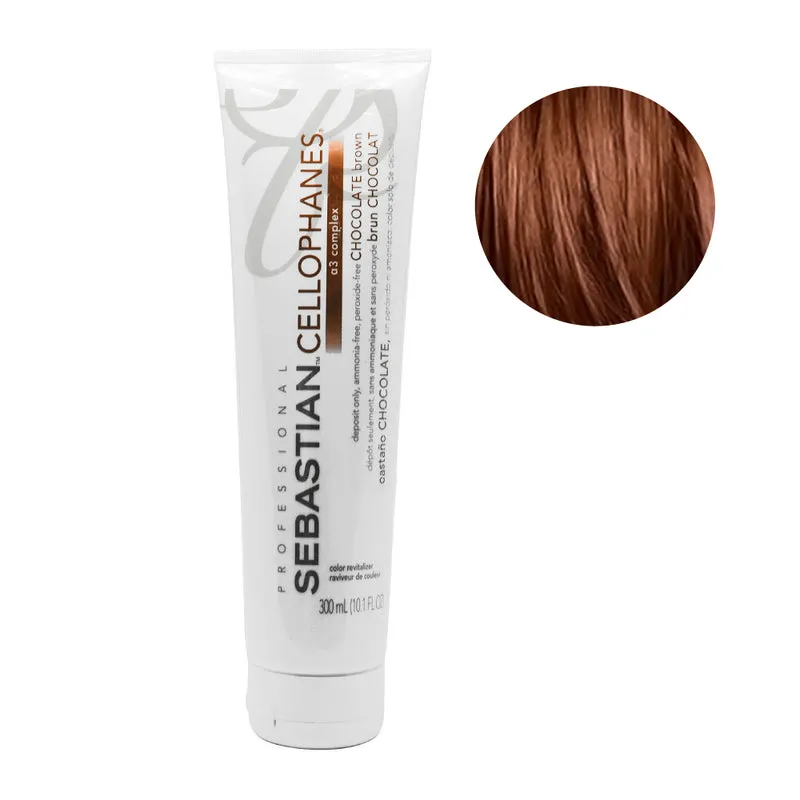 Sebastian Cellophanes Chocolate Brown 300ml - masque colorant restructurant