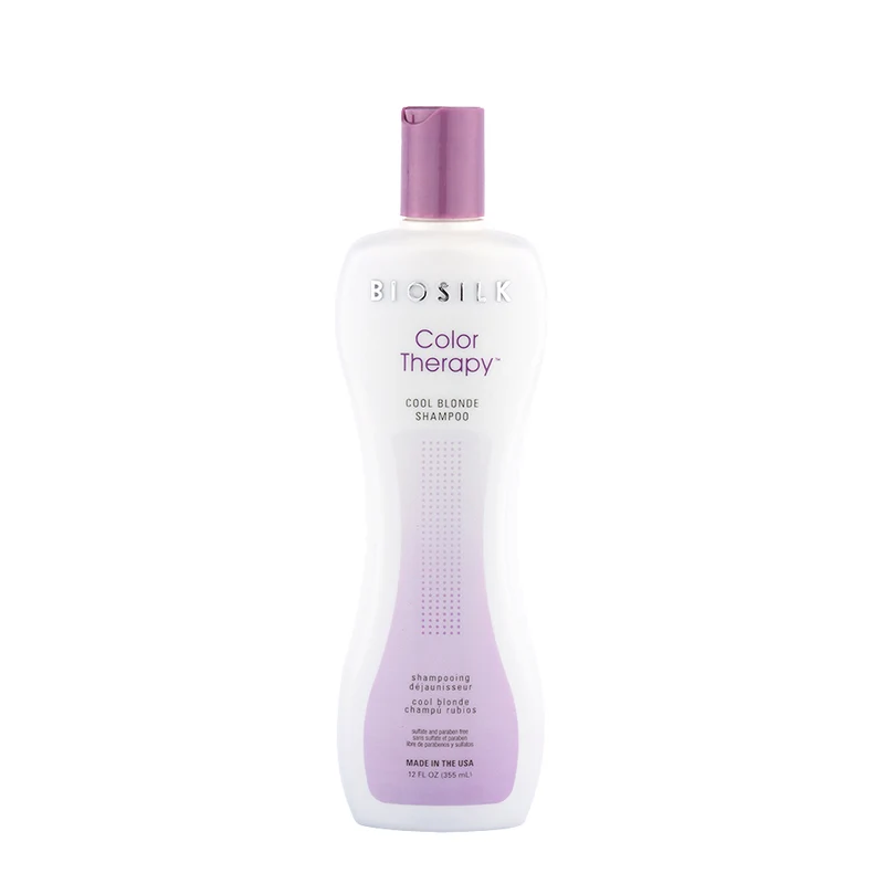 Biosilk Color Therapy Cool Blonde Shampoo 355ml - shampoing anti-jaunissement