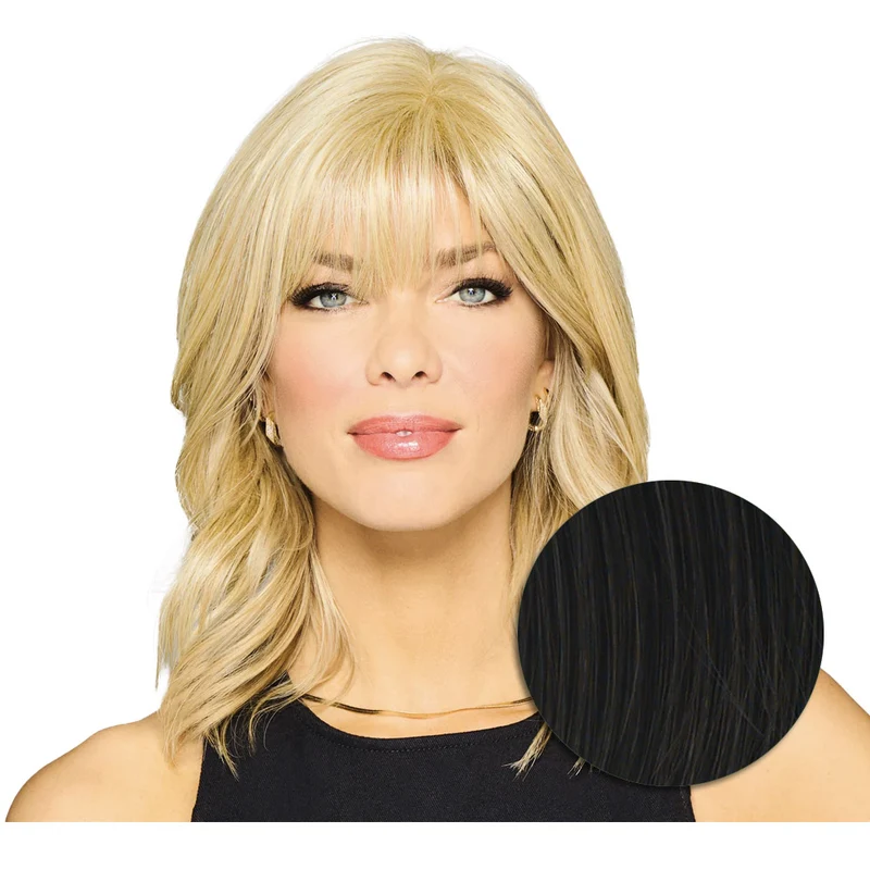 Hairdo Topper Stylish Wave R2 Noir - toupet vagues