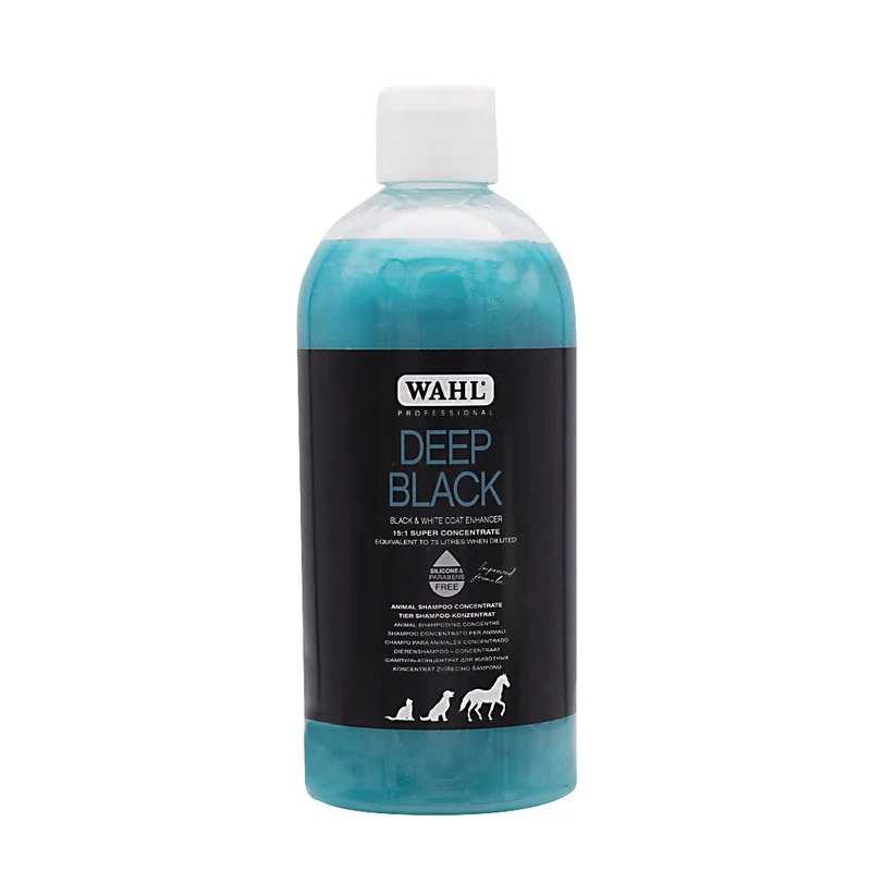 Wahl Pro Pet Deep Black Shampoo 500ml - shampooing finition brillante