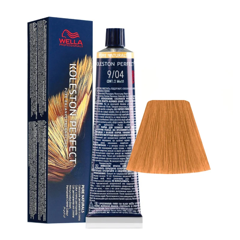 Wella Koleston Perfect Me+ Pure Naturals 9/04 Blond Naturel Très Clair Cuivré 60 ml - coloration permanente