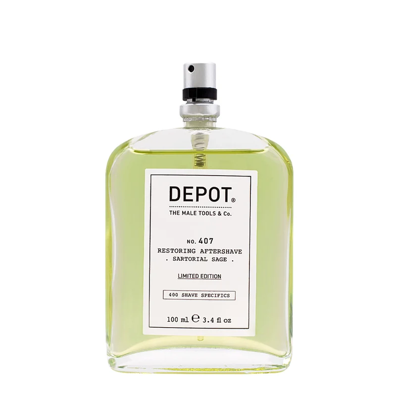 Depot Shave Specifics No.407 Restoring Aftershave Sartorial Sage 100ml - lotion après-rasage tonifiante rafraîchissante