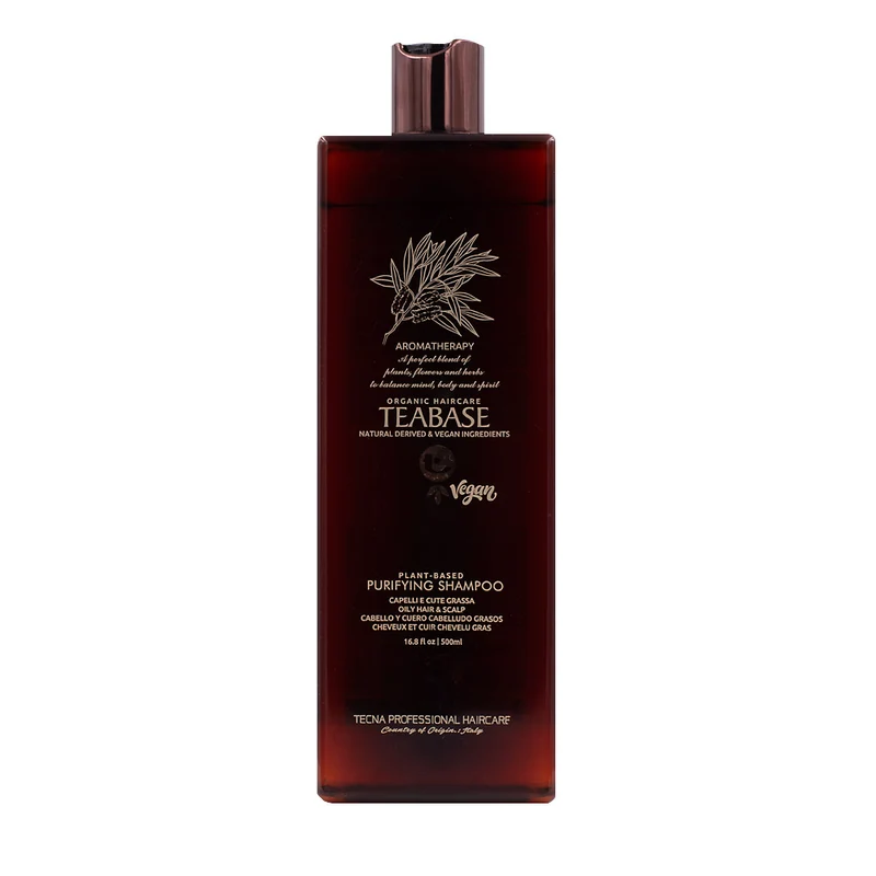 Tecna Teabase Aromatherapy Purifying Shampoo 500ml - shampoing pour cheveux et cuir chevelu gras