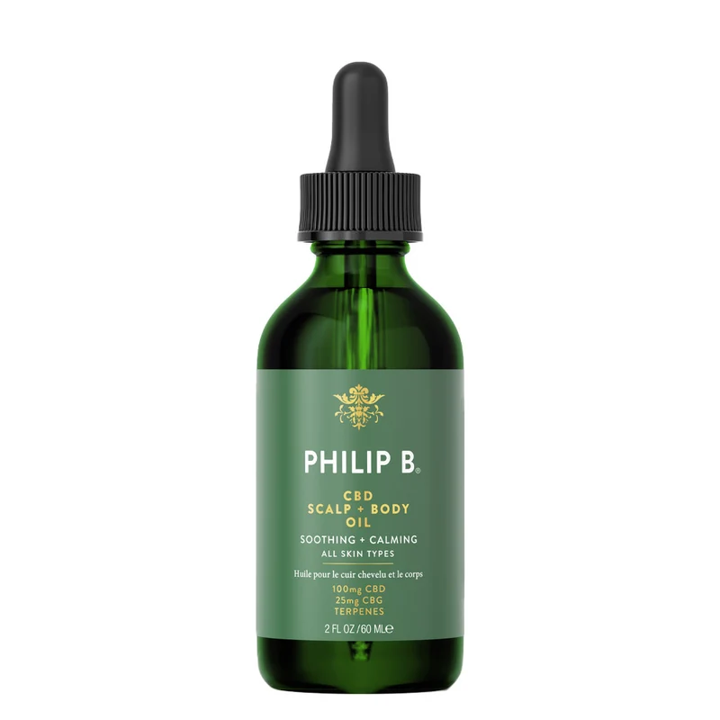 Philip B CBD Scalp + Body Oil 60ml - huile calmante pour le cuir chevelu