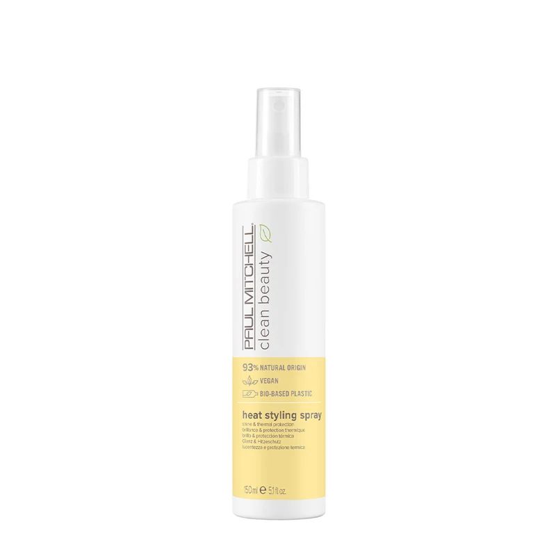 Paul Mitchell Clean Beauty Heat Styling Spray Shine & Thermal Protection 150ml - spray thermoprotecteur