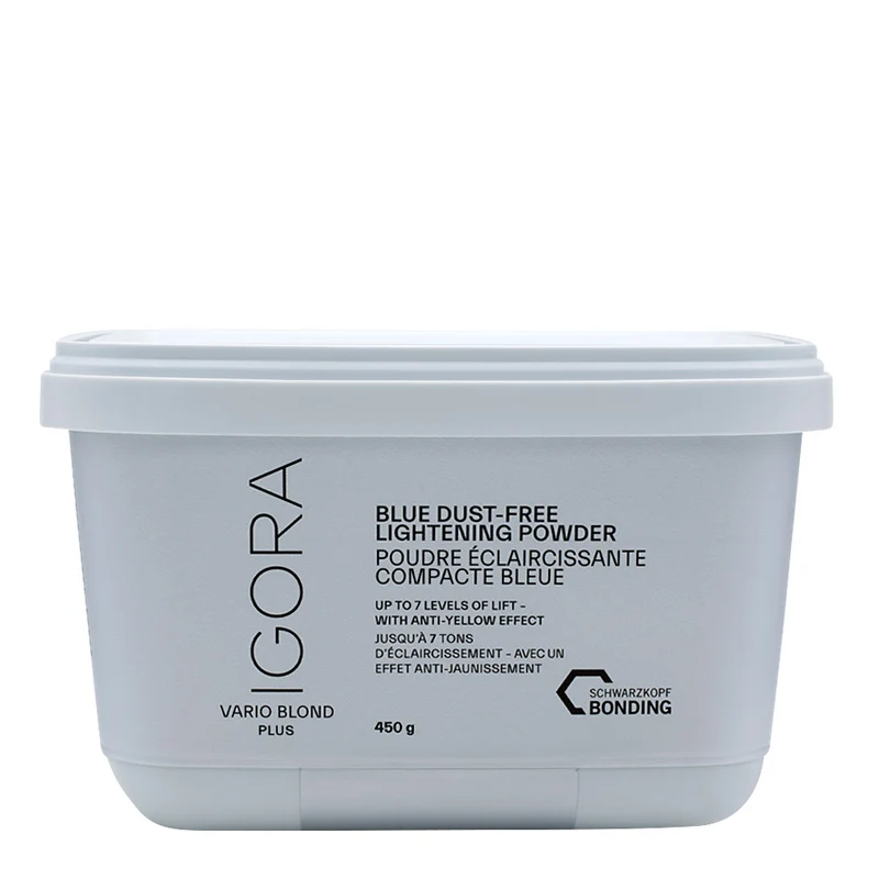 Schwarzkopf Professional Igora Vario Blond Plus Blue Dust Free Lightening Powder 450gr - poudre décolorante anti-jaune