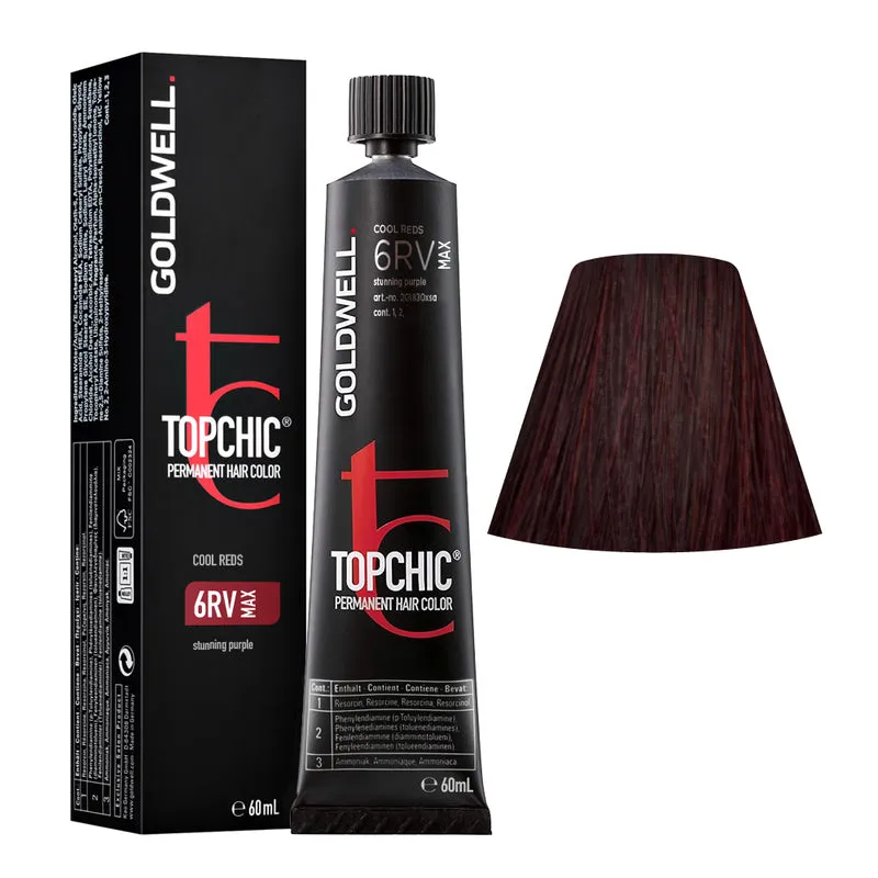 Goldwell Topchic Tube C6RV Max Stunning Purple 60ml - coloration permanente en tube