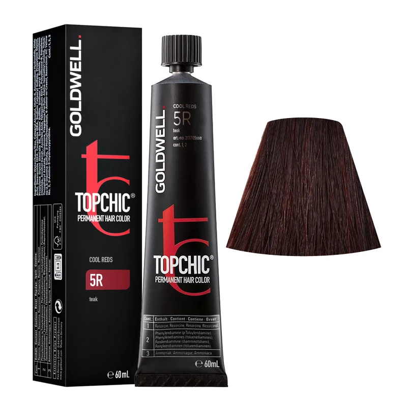 Goldwell Topchic Tube C5R Teak 60ml - coloration permanente en tube