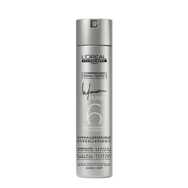 L'Oreal Hairspray Infinium Pure Soft 300ml - laque pour cheveux tenue légère