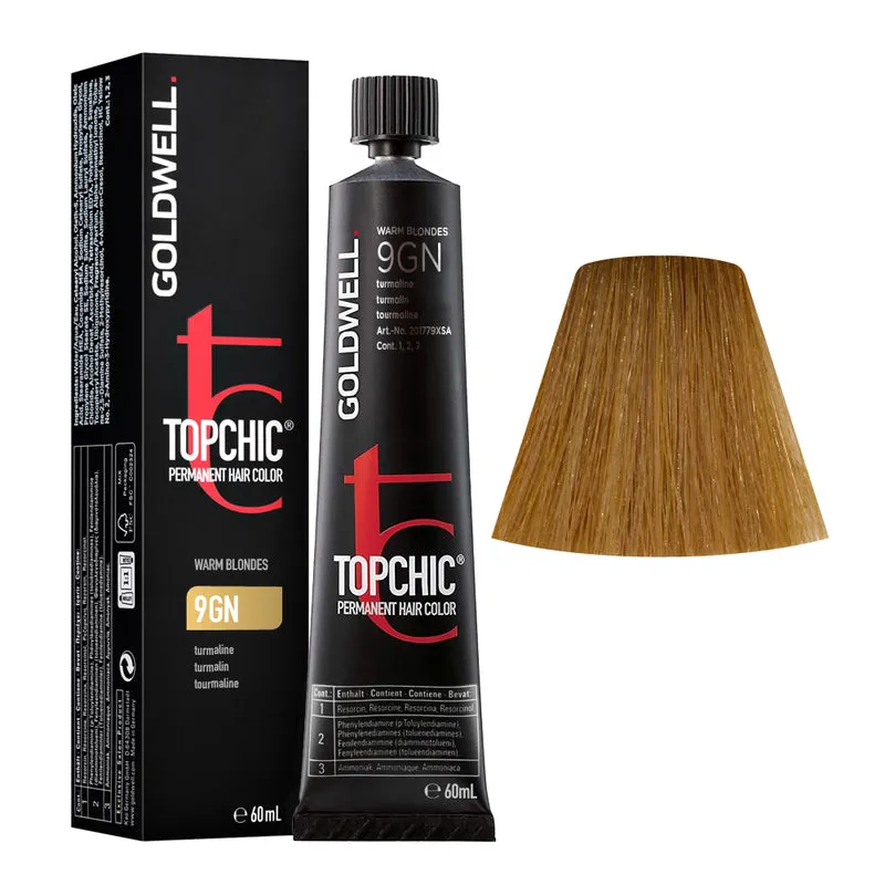 Goldwell Topchic Tube 9GN Tourmaline 60ml - coloration permanente en tube