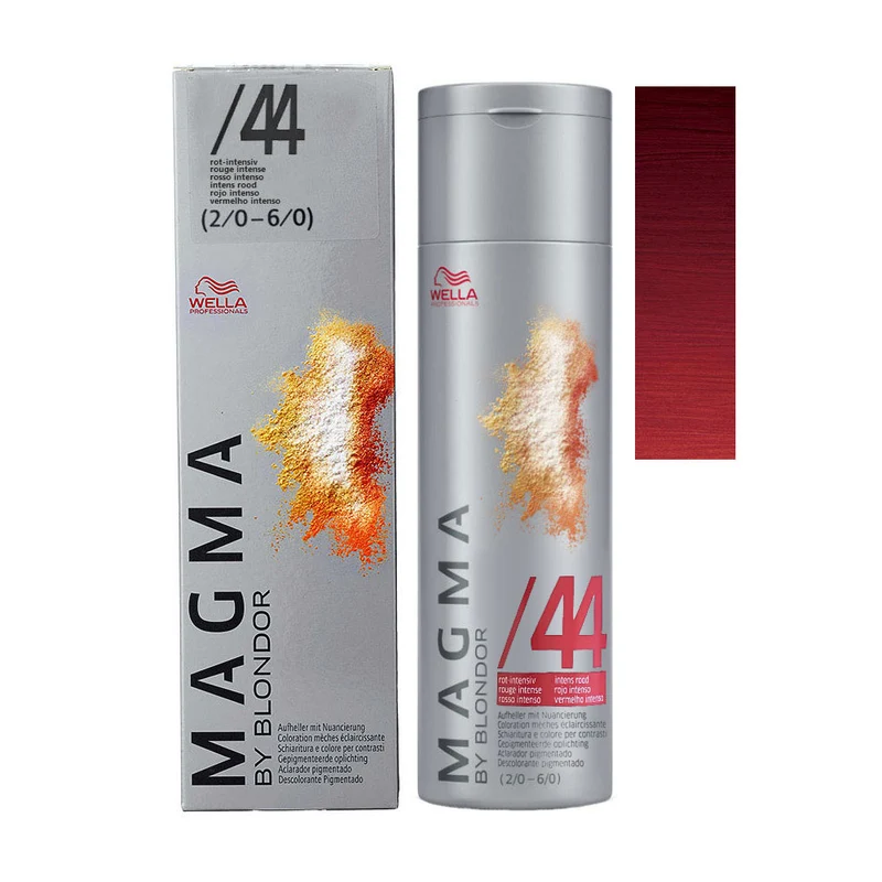 Wella Magma /44 Rouge Intense 120g - décoloration des cheveux