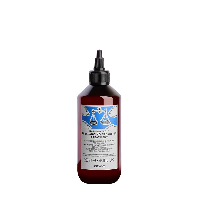 Davines Naturaltech Rebalancing Cleansing Treatment 250ml - soin liquide nettoyant pour cuir chevelu gras