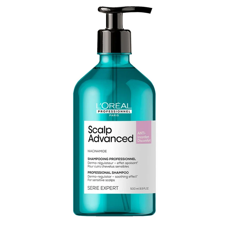 L'Oreal Professionnel Paris Scalp Advanced Anti-Discomfort Shampoo 500ml - shampooing apaisant