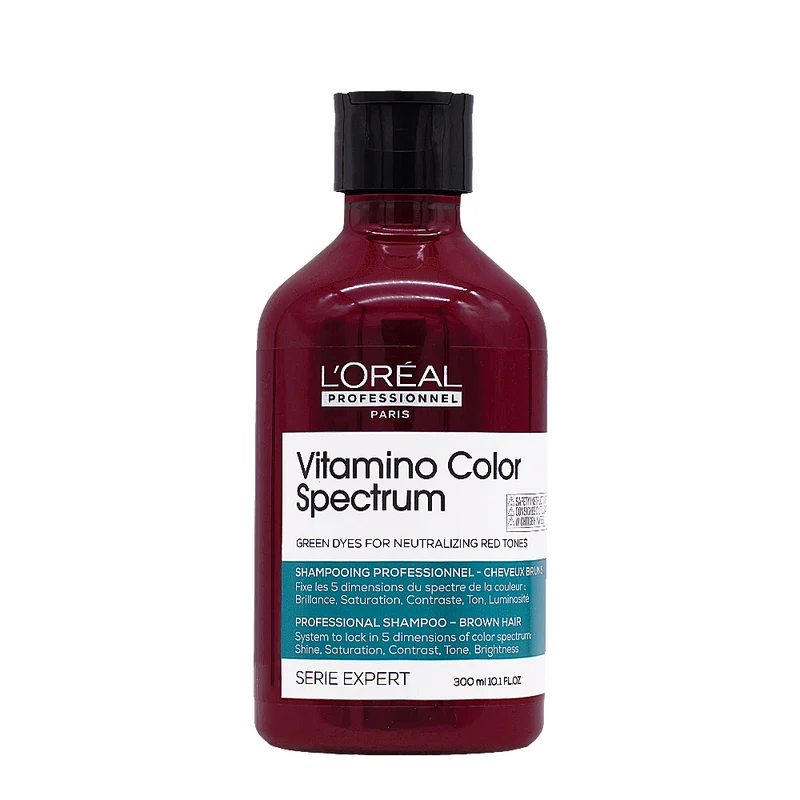 L'Oréal Professionnel Paris Vitamino Color Spectrum Shampoo Vert 300ml - shampooing tonifiant anti-rouge