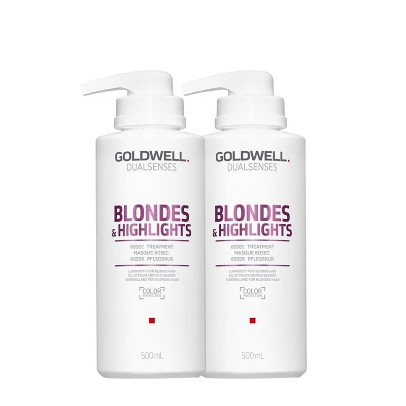 Goldwell Dualsenses Blonde & Highlights Anti-Yellow 60Sec Treatment 2x500ml