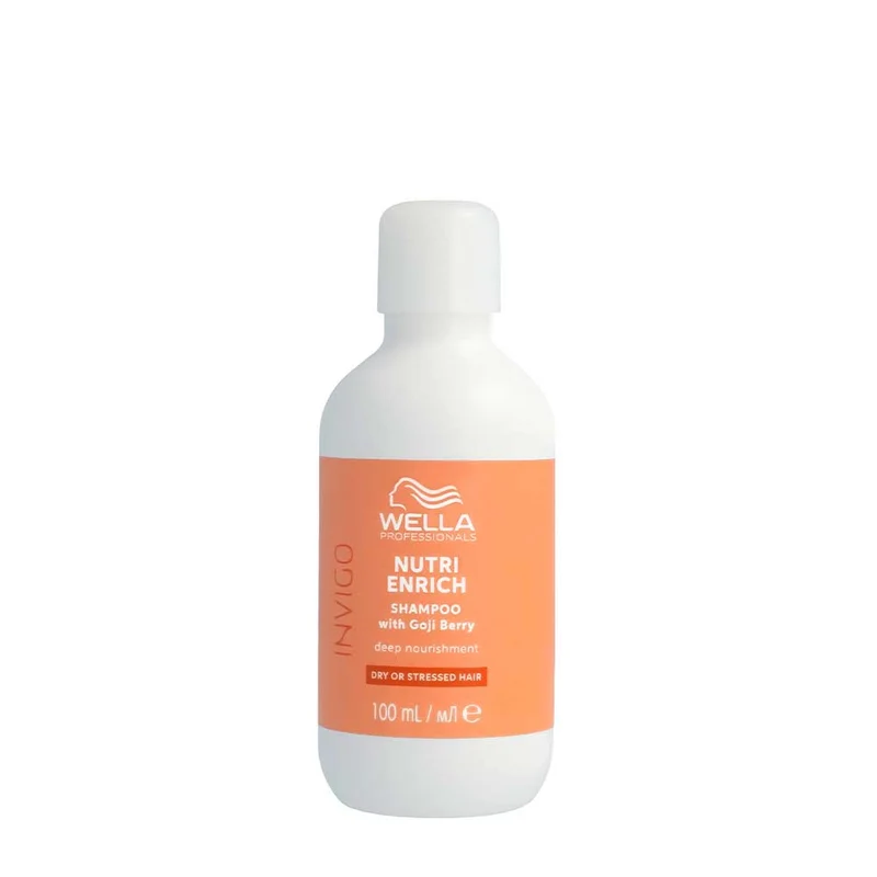 Wella Invigo Nutri Enrich Deep Nourishing Shampoo 100ml - shampoing cheveux secs et stressés