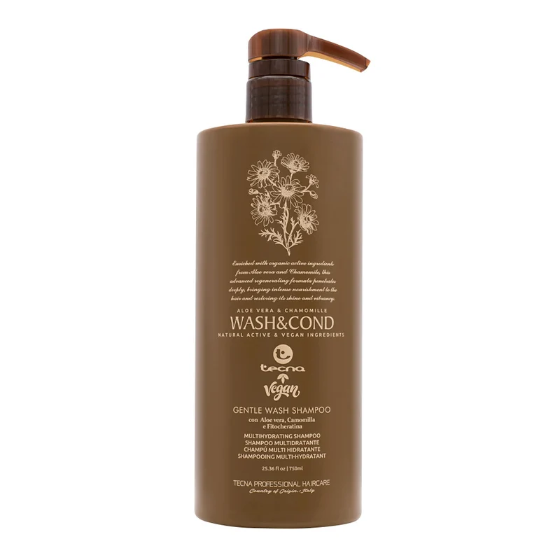 Tecna Gentle Wash Shampoo 750ml - shampoing multi-hydratant