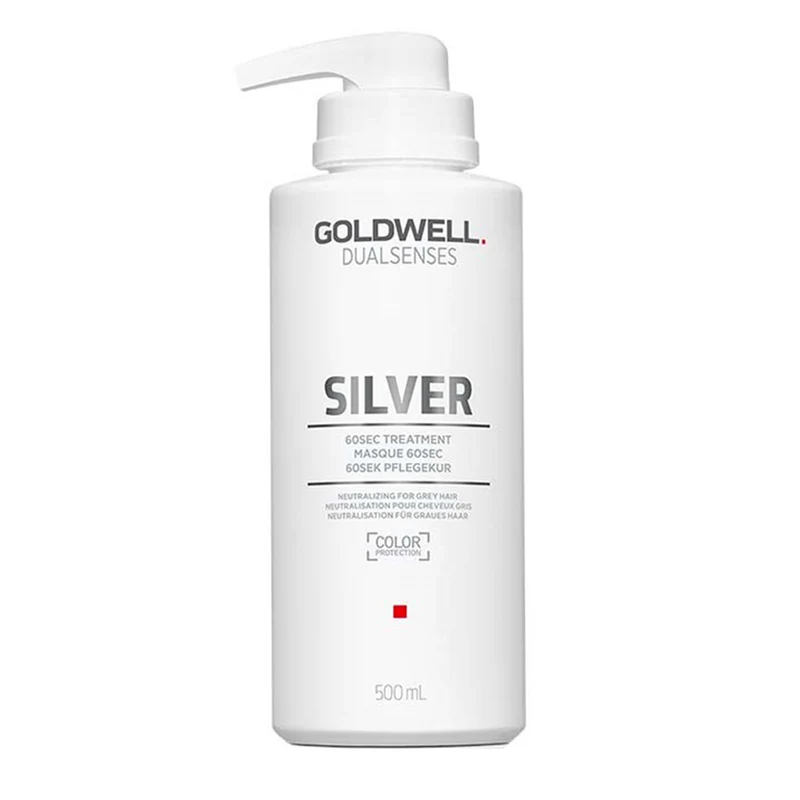 Goldwell Dualsenses Silver 60s Treatment 500ml - traitement des cheveux gris et blonds froids