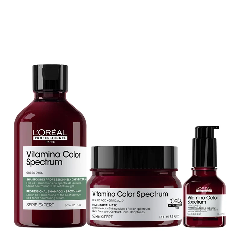 L'Oréal Professionnel Paris Vitamino Color Spectrum Shampoo Green 300ml Mask 250ml Serum 50ml