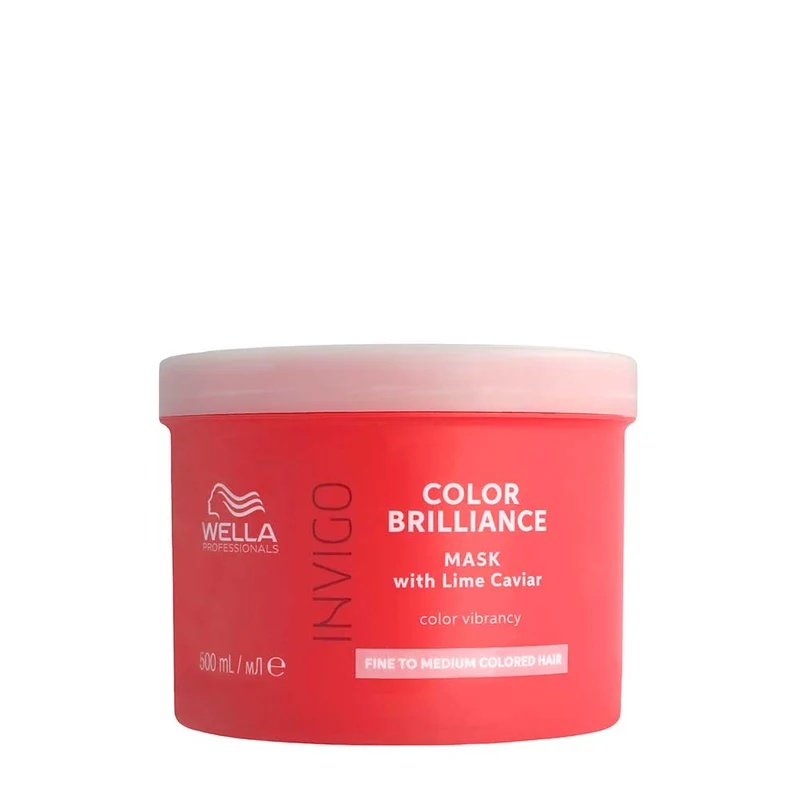 Wella Invigo Color Brilliance Fine Vibrant Color Mask 500ml - masque cheveux normaux à fins