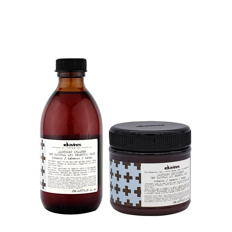 Davines Alchemic Shampooing cheveux marrons 280ml Conditioner 250ml