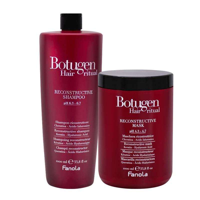 Fanola Botolife Shampooing 1000ml Et Masque 1000ml Pour Les Cheveux Abimés