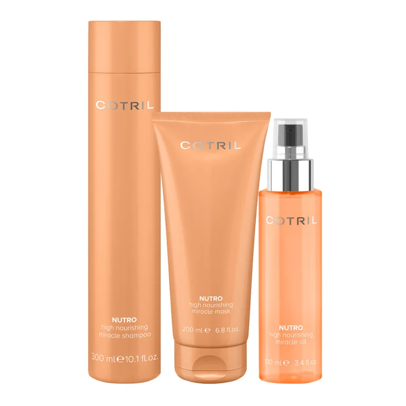 Cotril Nutro Miracle High Nourishing Miracle Shampoo 300ml Mask 200ml Oil 100ml