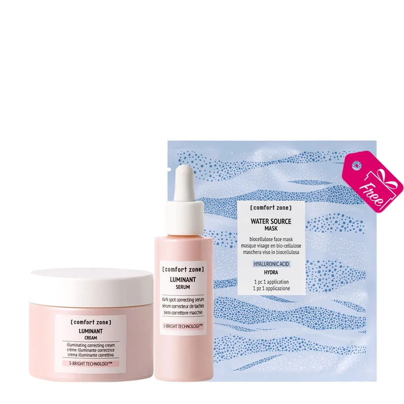 Comfort Zone Luminant Cream 60ml Serum 30ml + Hydramemory Water Source Mask OMAGGIO