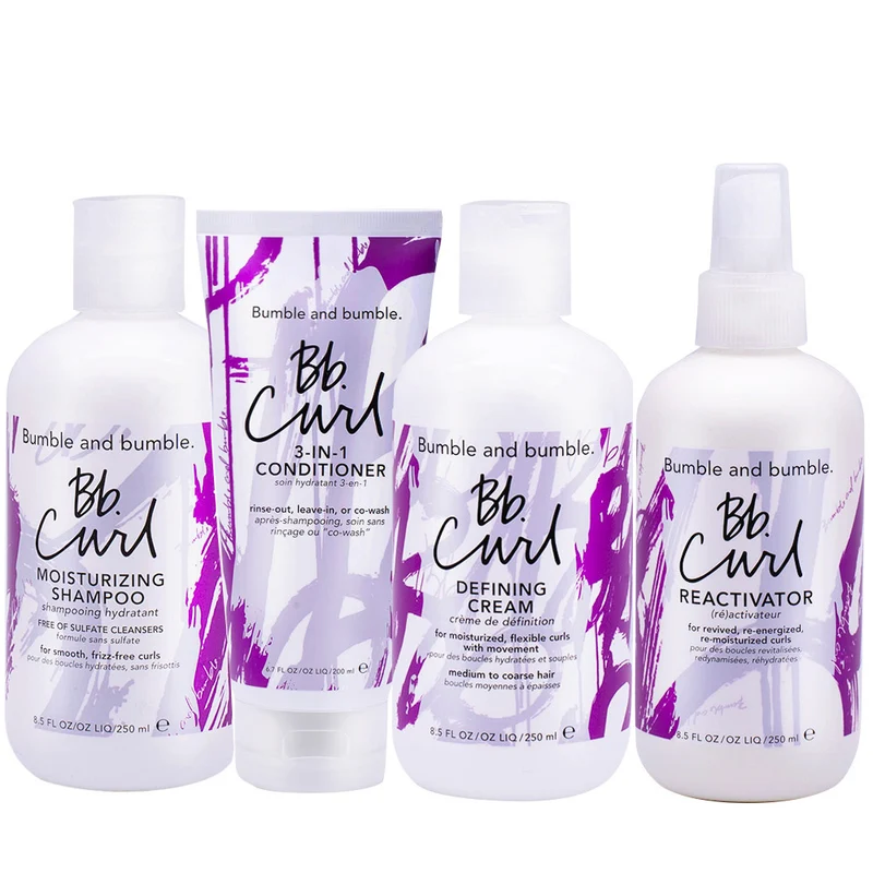 Bumble And Bumble Bb. Curl Shampoo 250ml Conditioner 200ml Defining Cream 250ml Reactivator 250ml