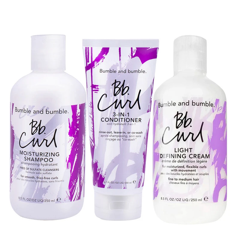 Bumble And Bumble Bb. Curl Shampoo 250ml Conditioner 200ml Light Defining Cream 250ml
