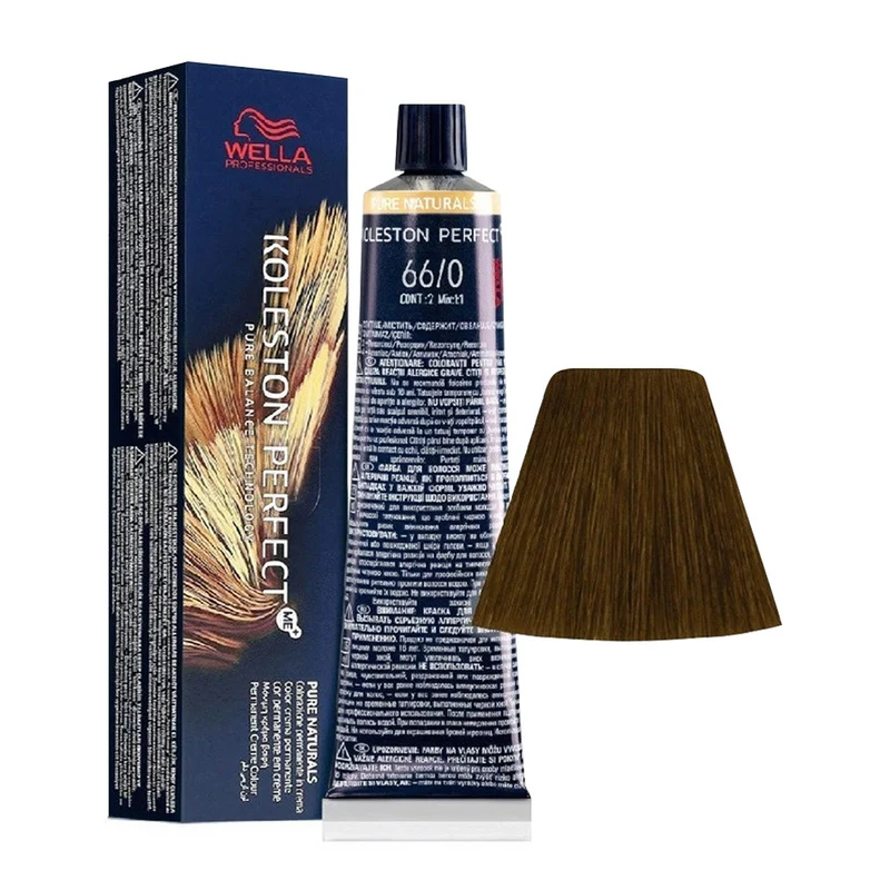 Wella Koleston Perfect ME+ Pure Naturals 66/0 Blond Foncé Intense 80ml - coloration permanente