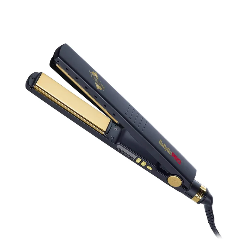Babyliss Pro Piastra Black Titanium Ionic BAB3091BKTE - lisseur avec plaques en titanium